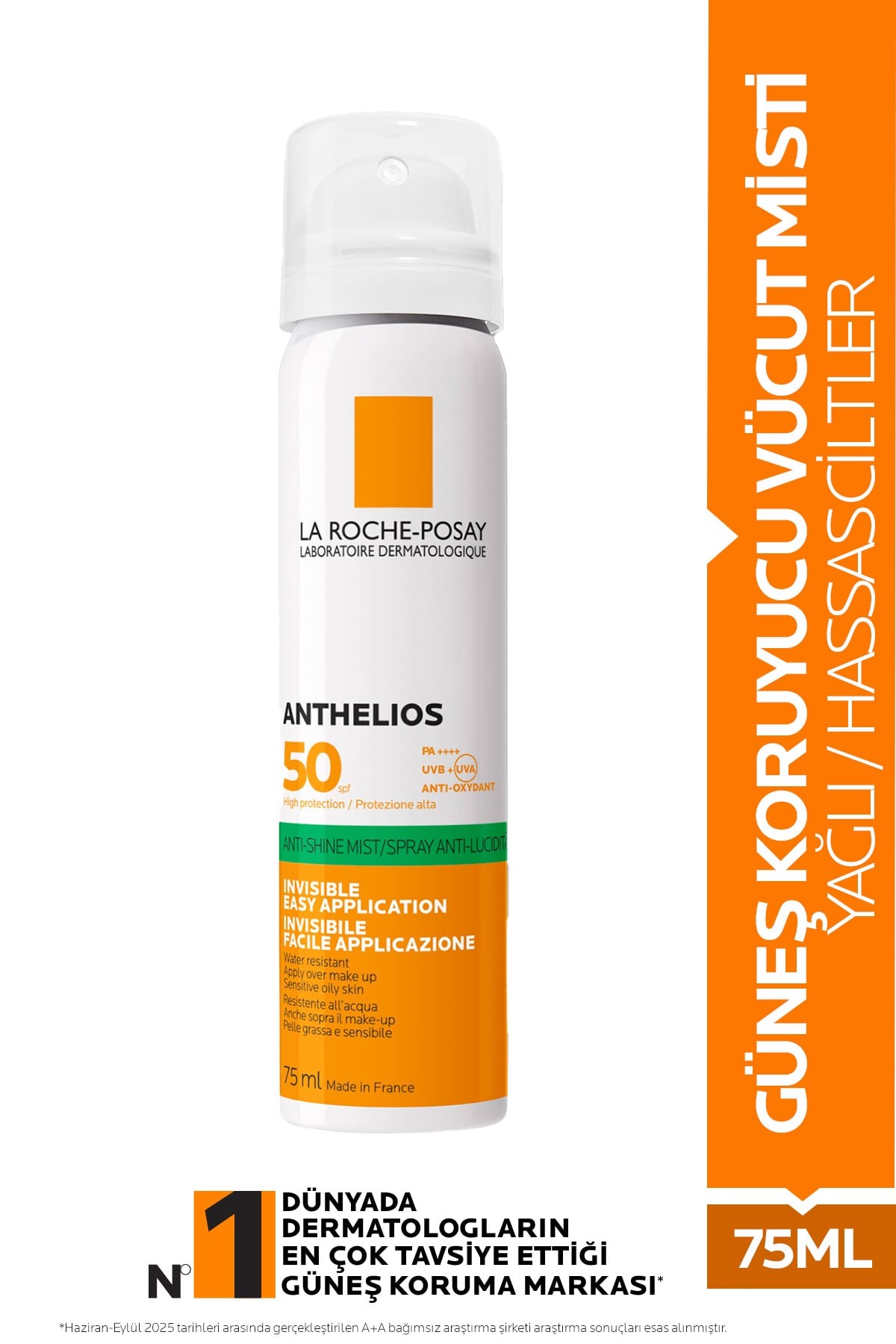 Anthelios Anti Shine Spray Güneş Koruyucu SPF50 75ml