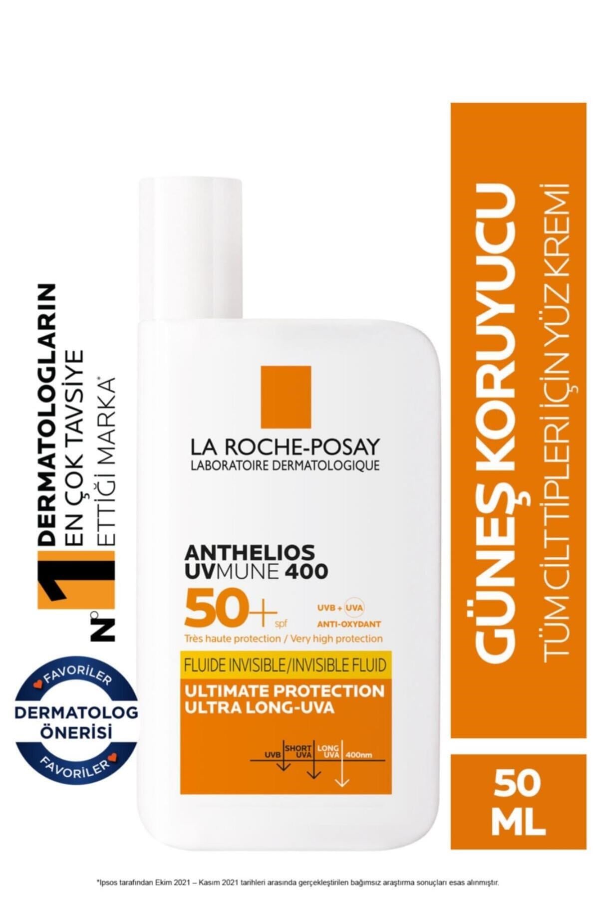 Anthelios Uvmune Fluid SPF+50 Tüm Ciltler İçin Yüksek Korumalı Yüz Güneş Kremi