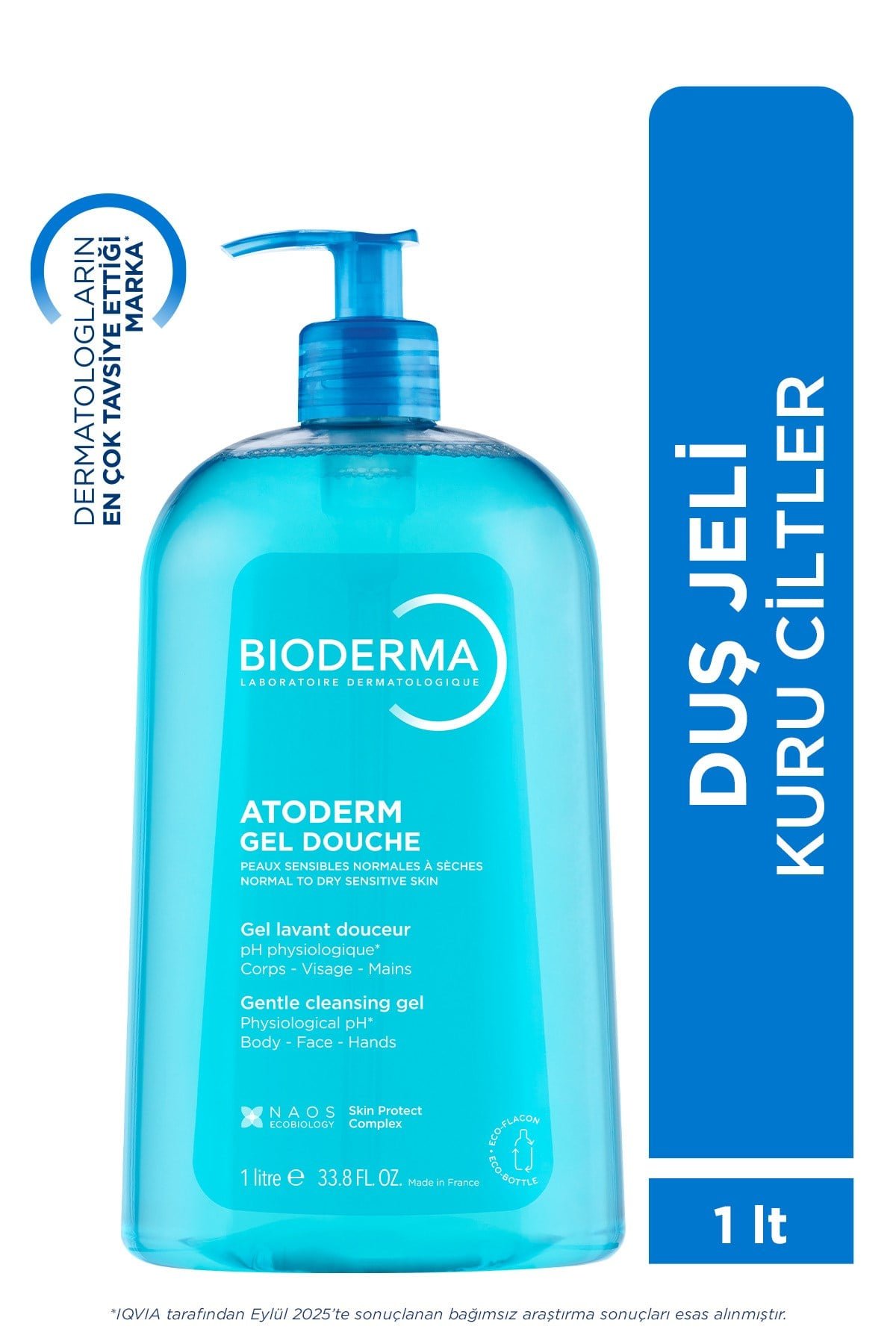 Atoderm Shower Gel Kuru, Tüm Ciltler Bebek, Çocuk, Yetişkin Arındırıcı Nemlendirici Duş Jeli 1 Lt