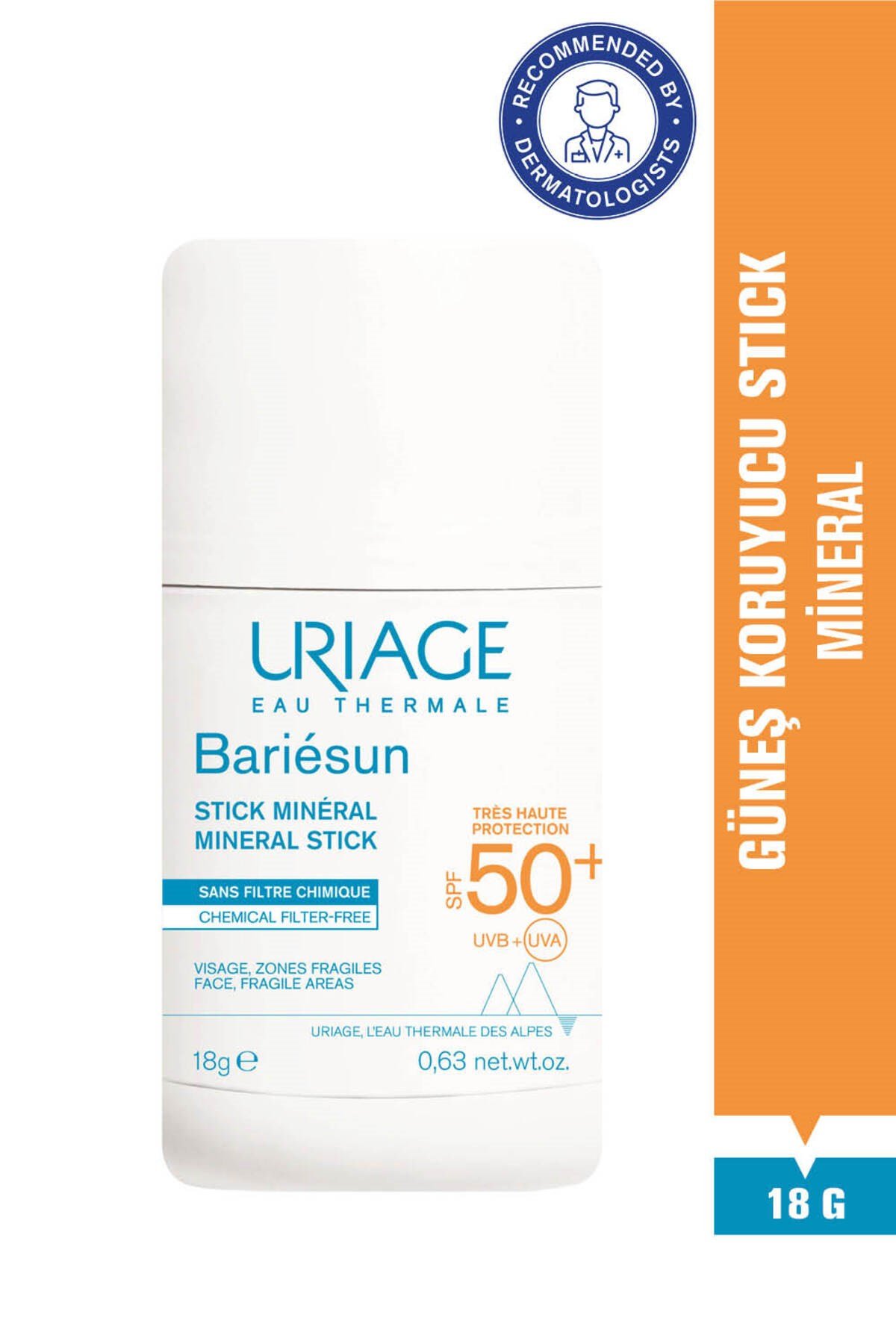 BARIESUN SF50+ Yüksek Koruma Faktörlü Mineral Güneş Koruyucu Stick 18 g