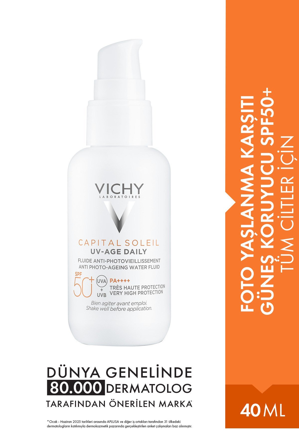 Capital Soleil UV Age Daily Foto-Yaşlanma Karşıtı SPF50+ Korumalı Güneş Kremi 40 ML