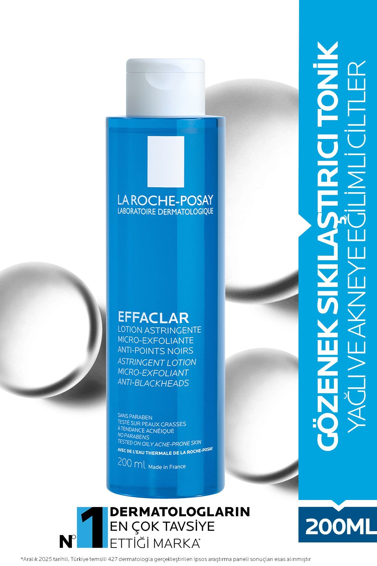 Effaclar Yağlı Ciltler İçin Salisilik Asit İçeren Siyah Nokta ve Gözenek Sıkılaştırıcı Tonik 200 ml