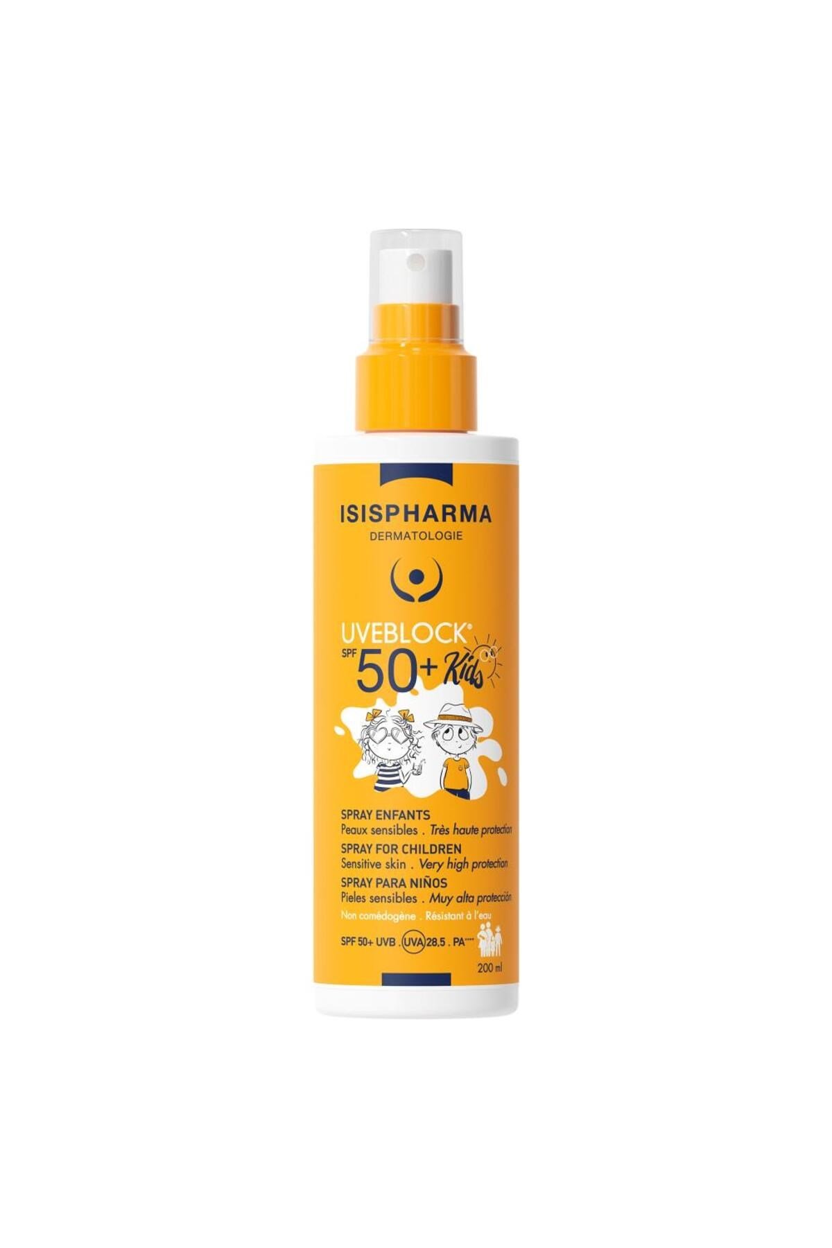 Isis Pharma Uveblock Çocuklar İçin Güneş Koruyucu Spray SPF50+ 200ml
