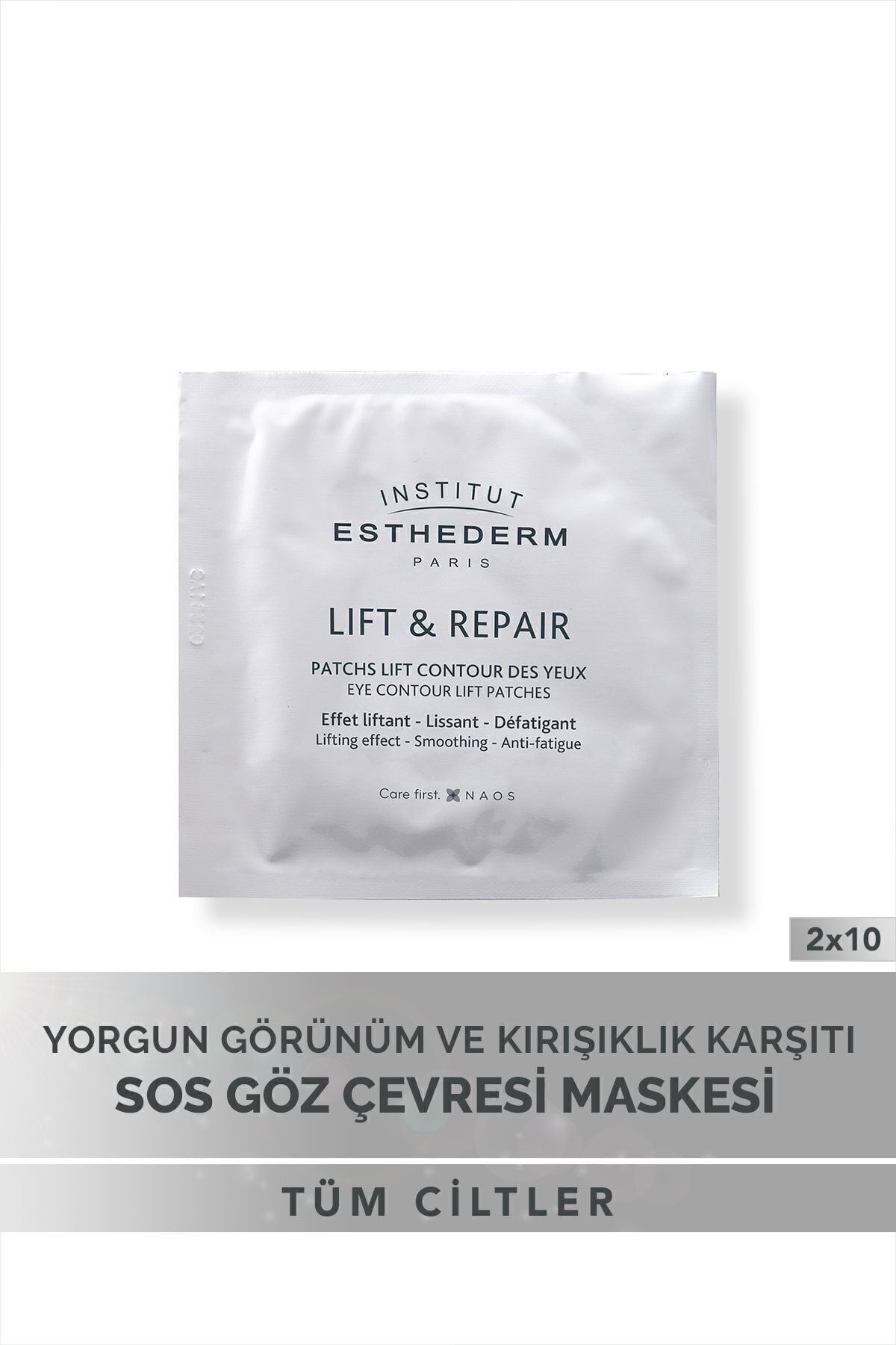 Lift Patches Yorgun Görünüm ve Kırışıklık Karşıtı S.O.S Yapılandırıcı Göz Çevresi Maskesi 2x10