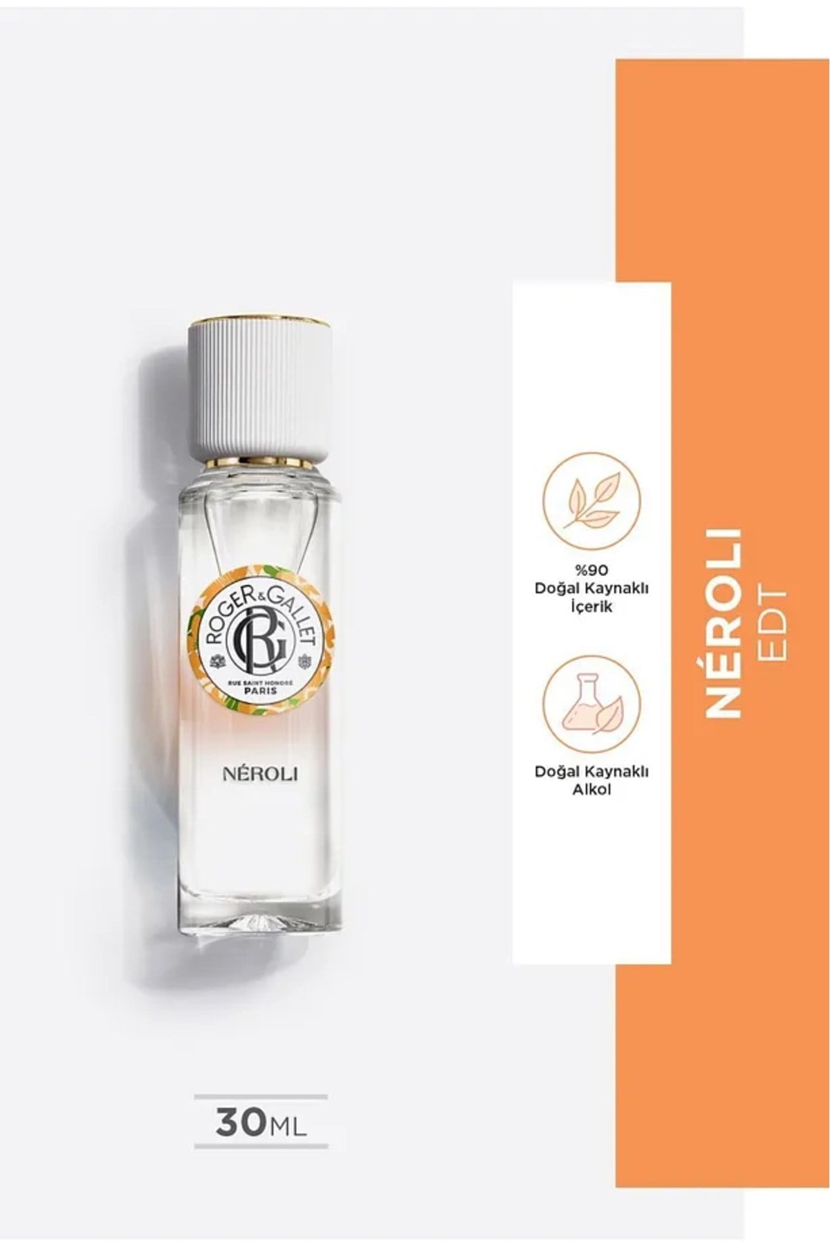 Néroli Doğal Portakal Çiçeği ve Ölümsüz Otu Özlü Çiçeksi Parfüm EDT 30 ml