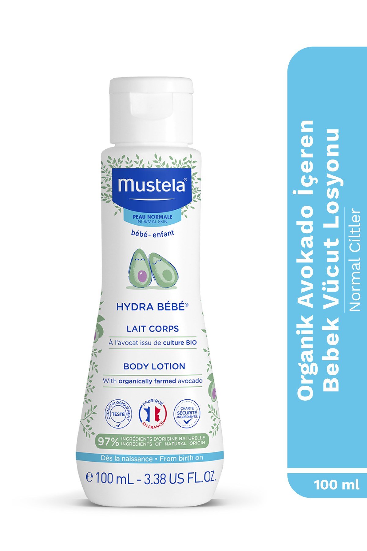 Organik Avokado İçeren Nemlendirici Bebek Vücut Losyonu 100 ml