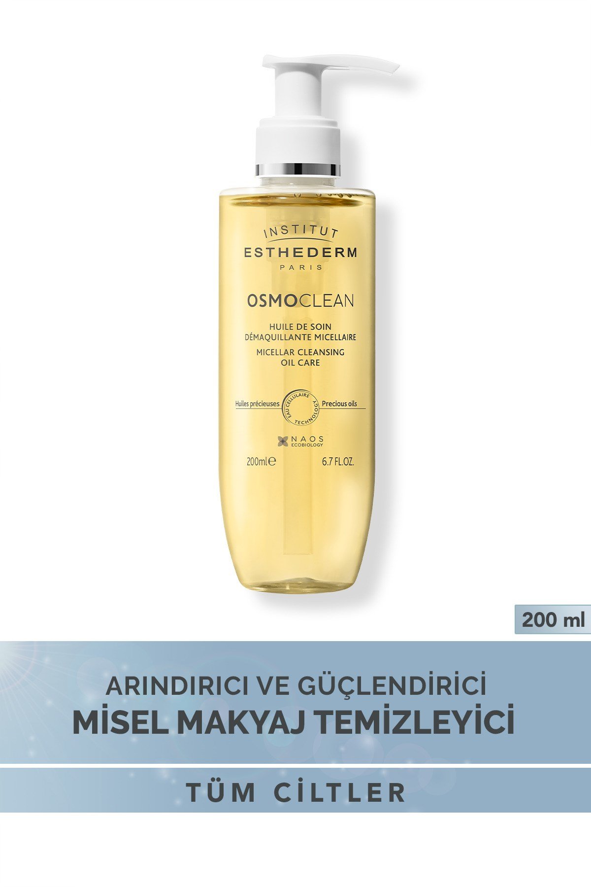Osmoclean Oil Care Arındırıcı Onarıcı Micellar Yağ Bazlı Yüz ve Göz için Makyaj Temizleyici 150 ML