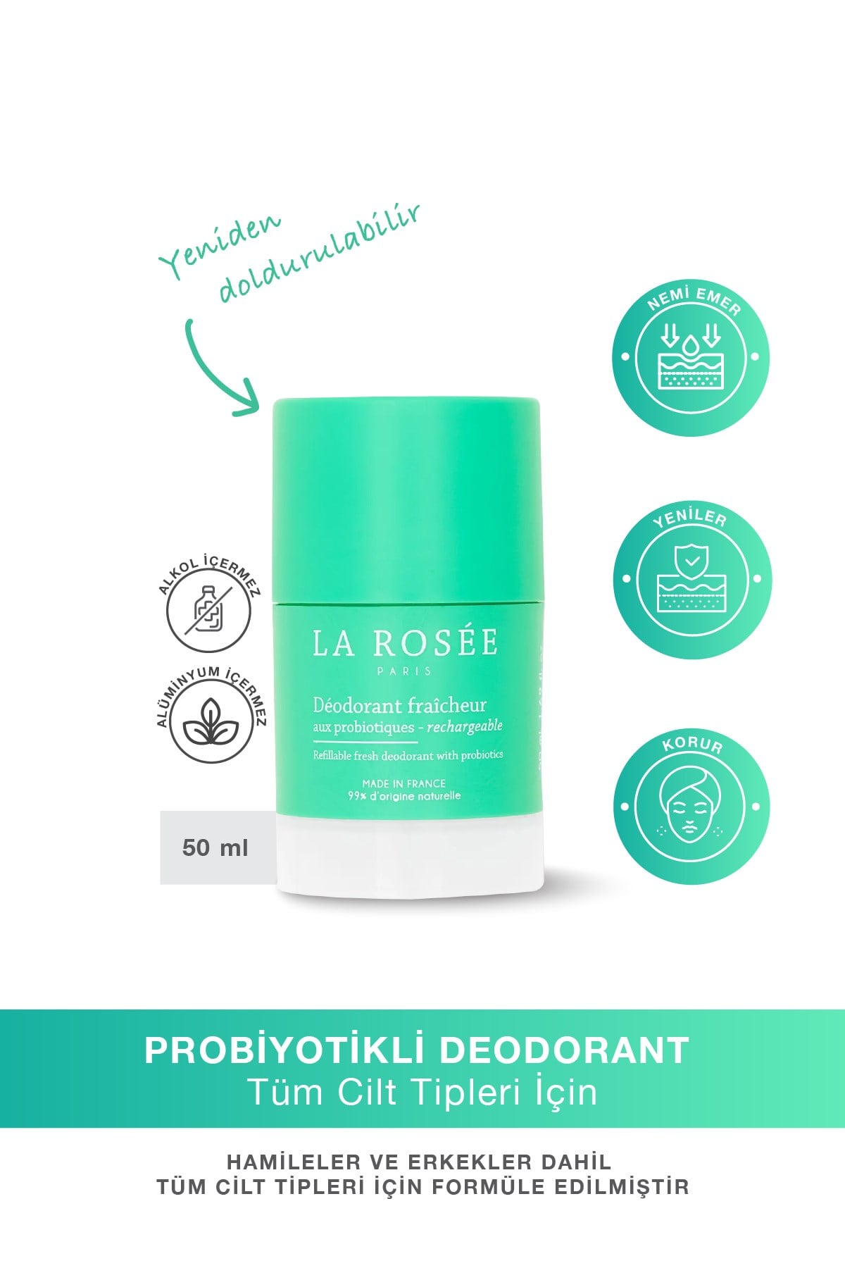 PROBİYOTİKLERLE ZENGİNLEŞTİRİLMİŞ FRESH DEODORANT - 50 mL