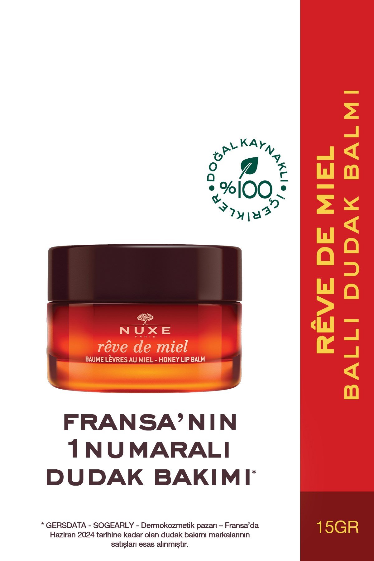 Rêve de Miel Besleyici Onarıcı Dudak Balmı 15 gr