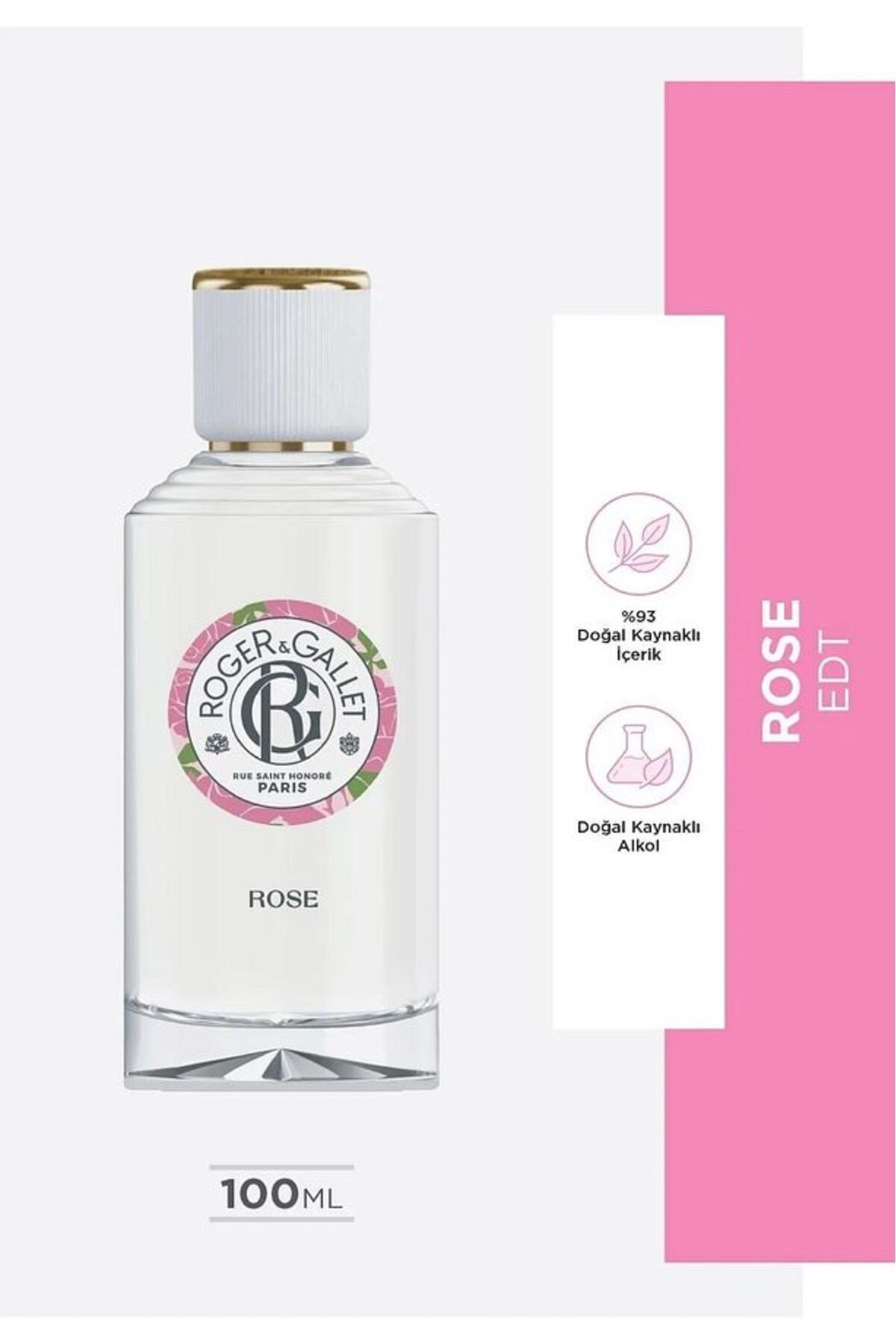 Rose Doğal Gül Yağı ve İtalyan Mandalina Özlü Çiçeksi Parfüm EDT 100 ml