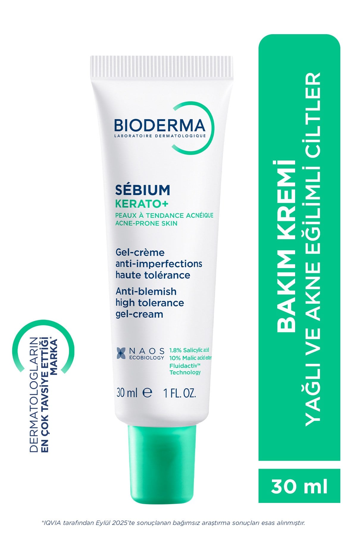 Sebium Kerato+ Salisilik Asit İçeren Sivilce Akne Lekesi Siyah Nokta Karşıtı Nemlendirici Krem 30ml