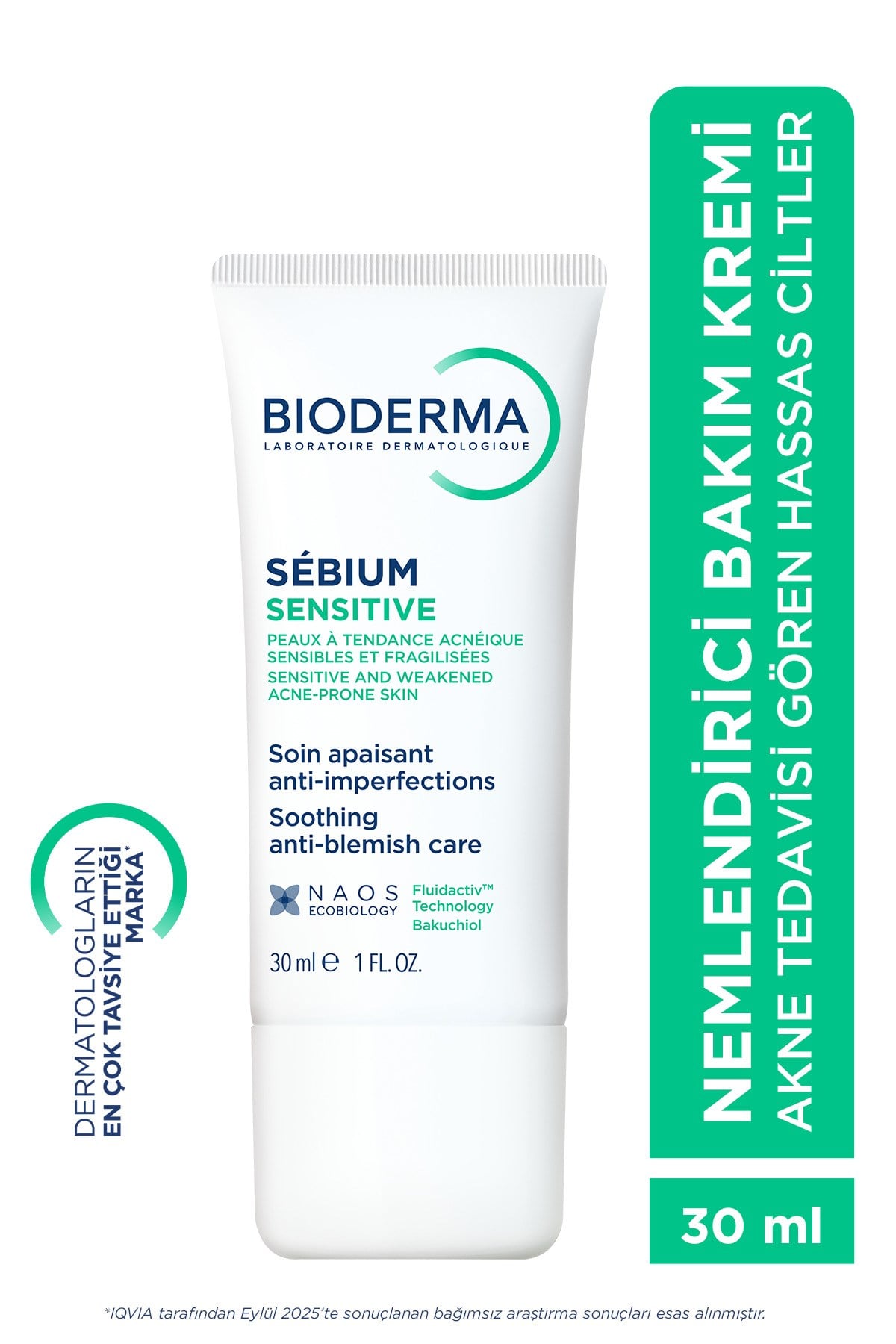 Sebium Sensitive Hassas ve Akne Eğilimli Ciltler, Kızarıklık Karşıtı Nemlendirici Bakım Kremi 30 ml