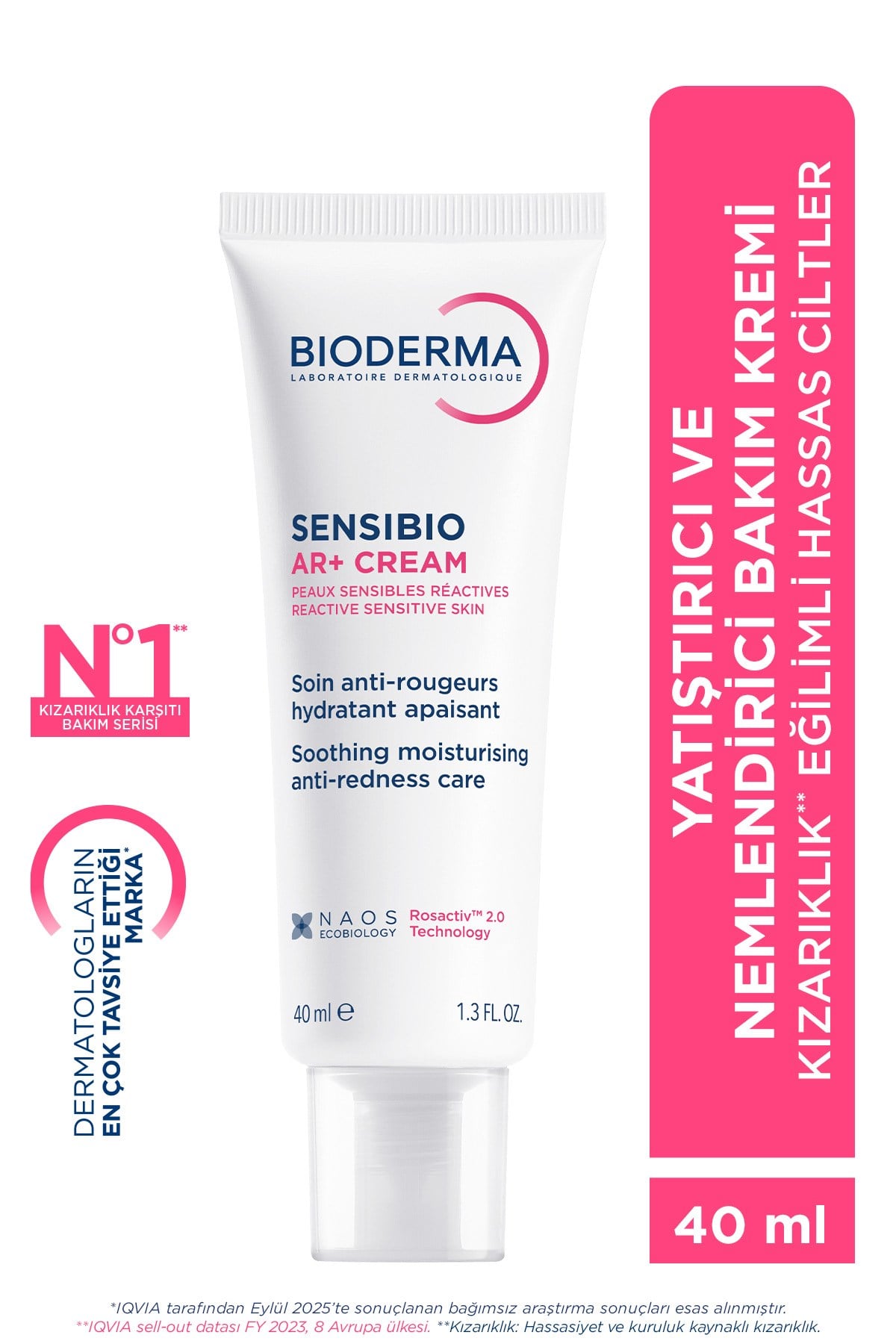 Sensibio AR+ Cream Hassas Ciltler Kızarıklık Karşıtı Nemlendirici Bakım Kremi 40 ML