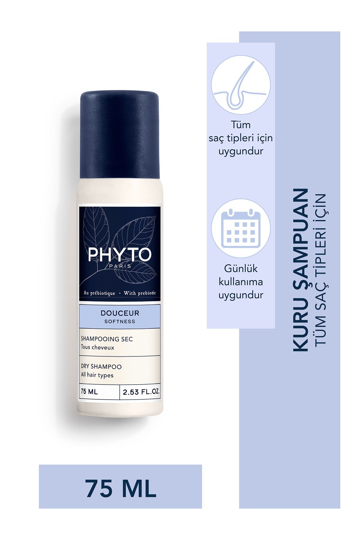 Softness Kuru Şampuan 75ml – Tüm Saç Tipleri Için Anında Temizlik Ve Hacim