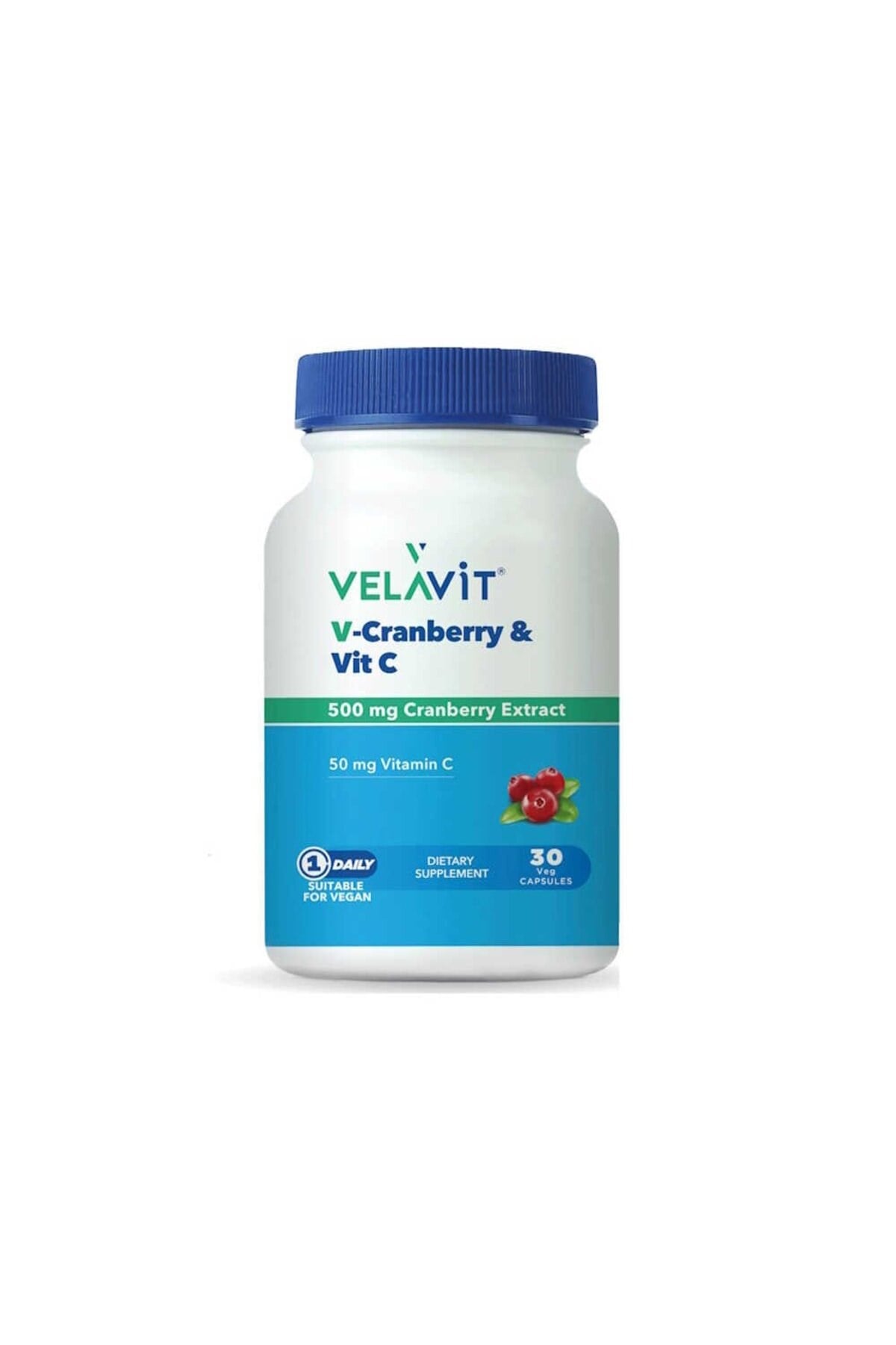 V-Cranberry & Vit C - Cranberry içeren Takviye Edici Gıda - 30 Kapsül