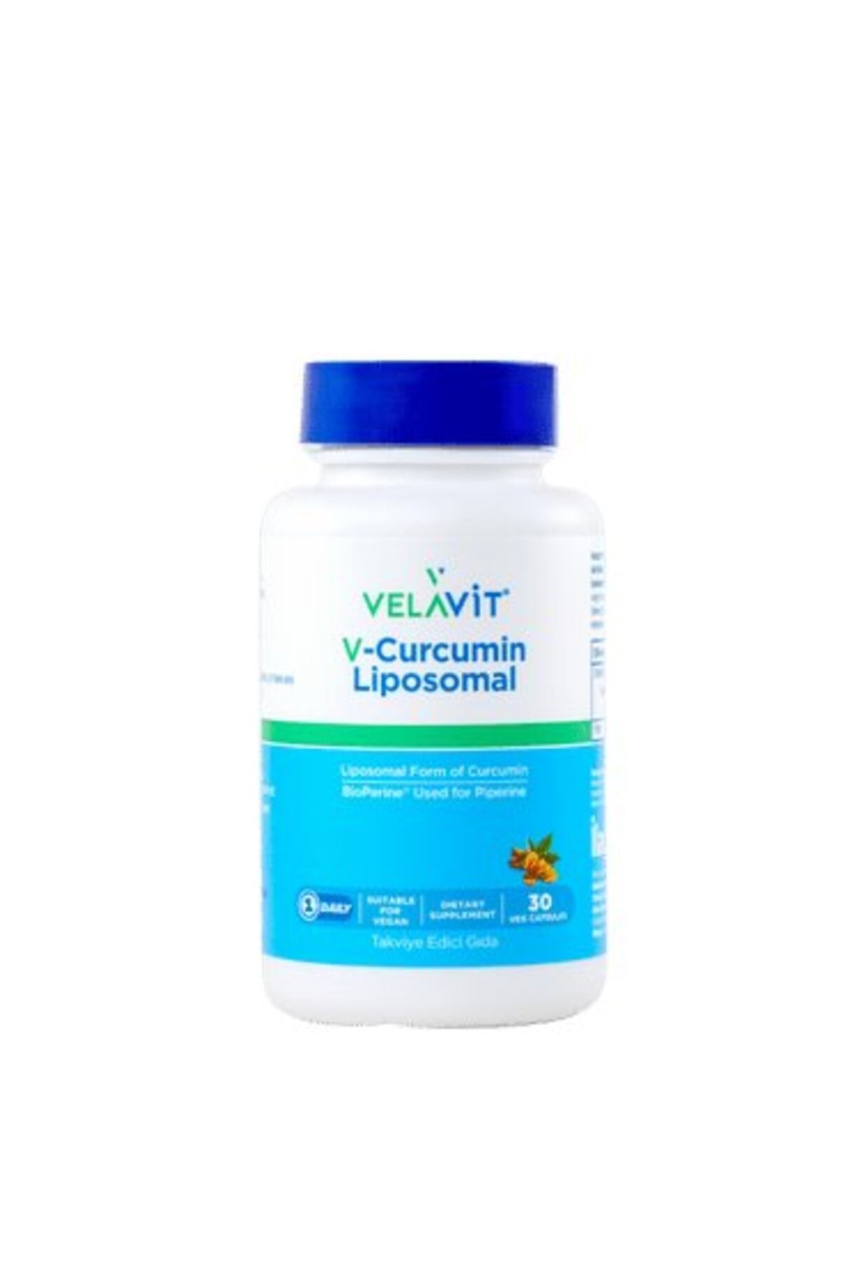 V-Curcumin Liposomal Lipozomal Curcumin ve Piperin İçeren Takviye Edici Gıda 30 kapsül