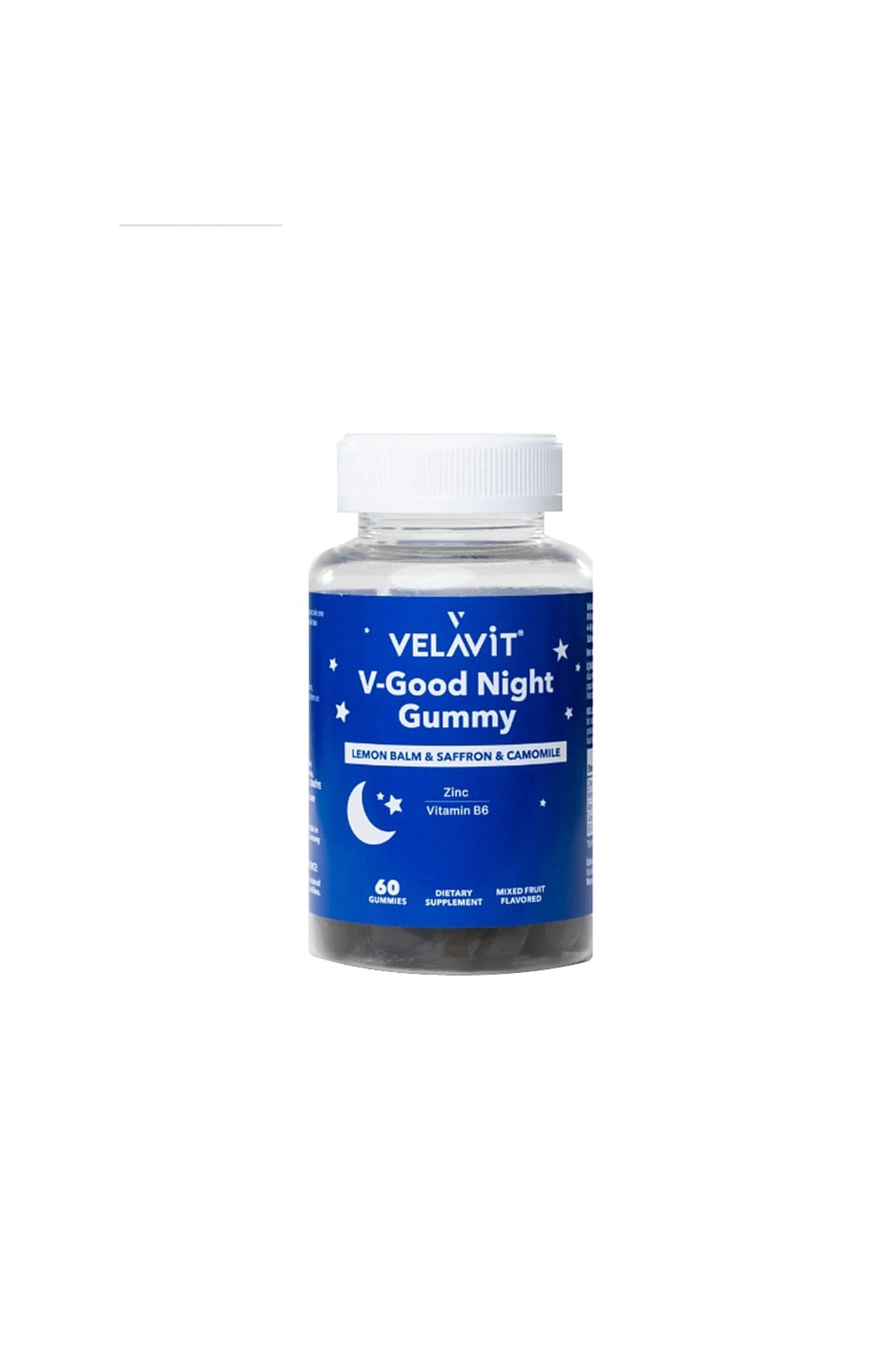 V- Good Night Gummy - Gece rutini için - 60 adet Çiğnenebilir Vitamin - Melisa, Çinko ve Vitamin B6