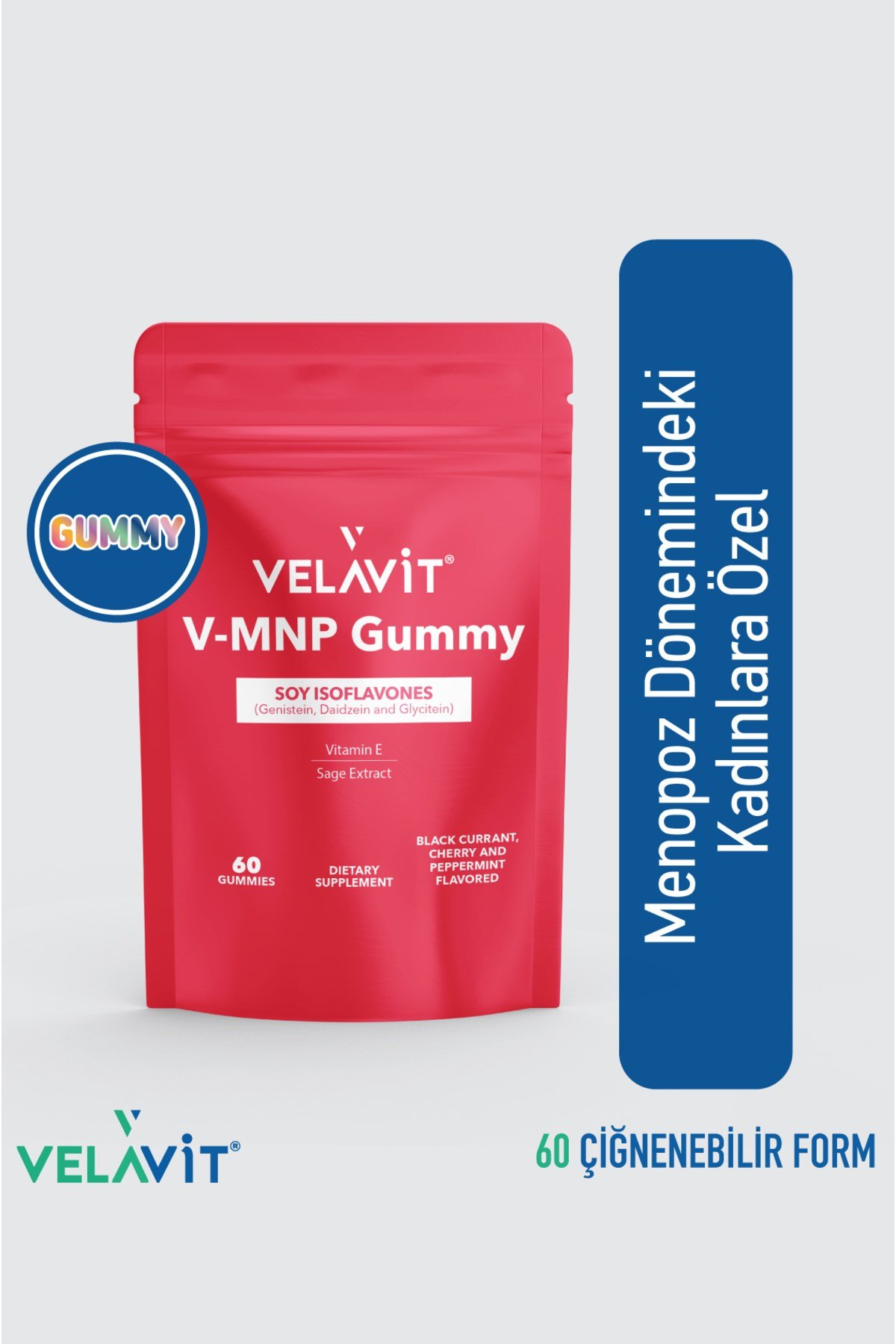 V-MNP Gummy - Menopoz Dönemi için - 60 Adet Çiğnenebilir Vitamin