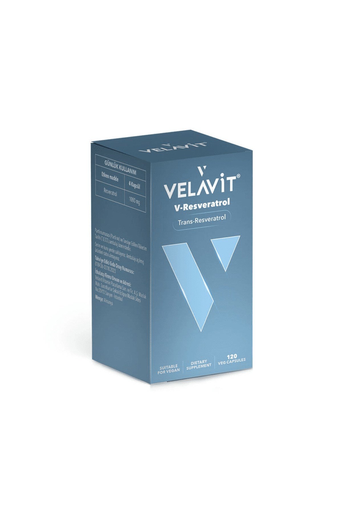 V-Resveratrol - Longevity - 120 Kapsül