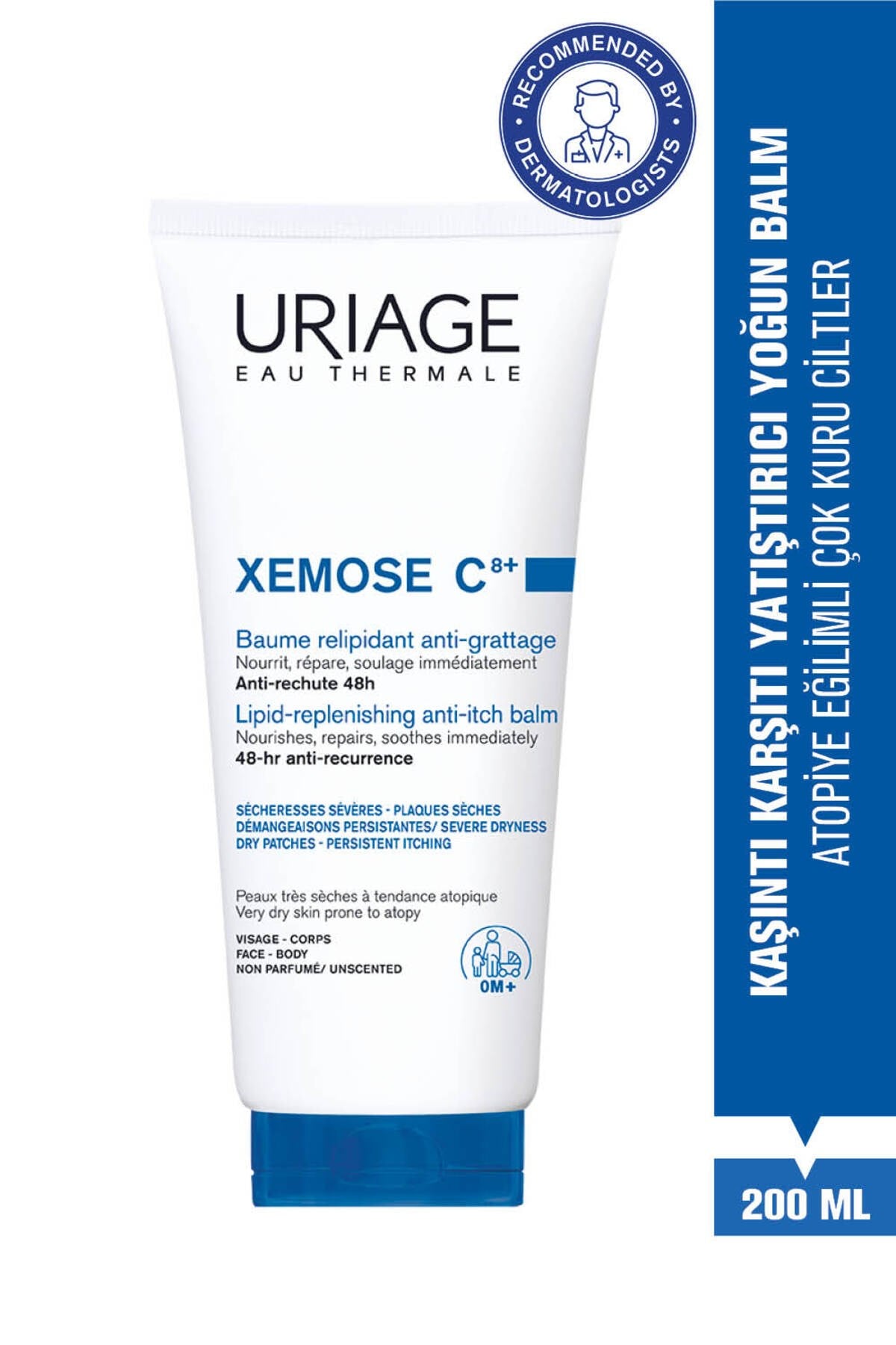 XEMOSE C8+ Atopiye Eğilimli ve Çok Kuru Ciltler İçin Karşıtı Yatıştırıcı Balm 200 ml