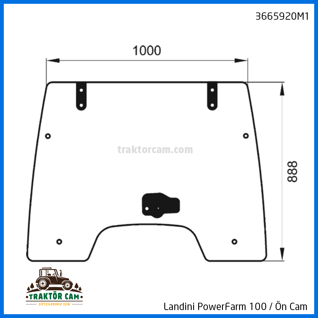 Landini PowerFarm 100 Ön Camı