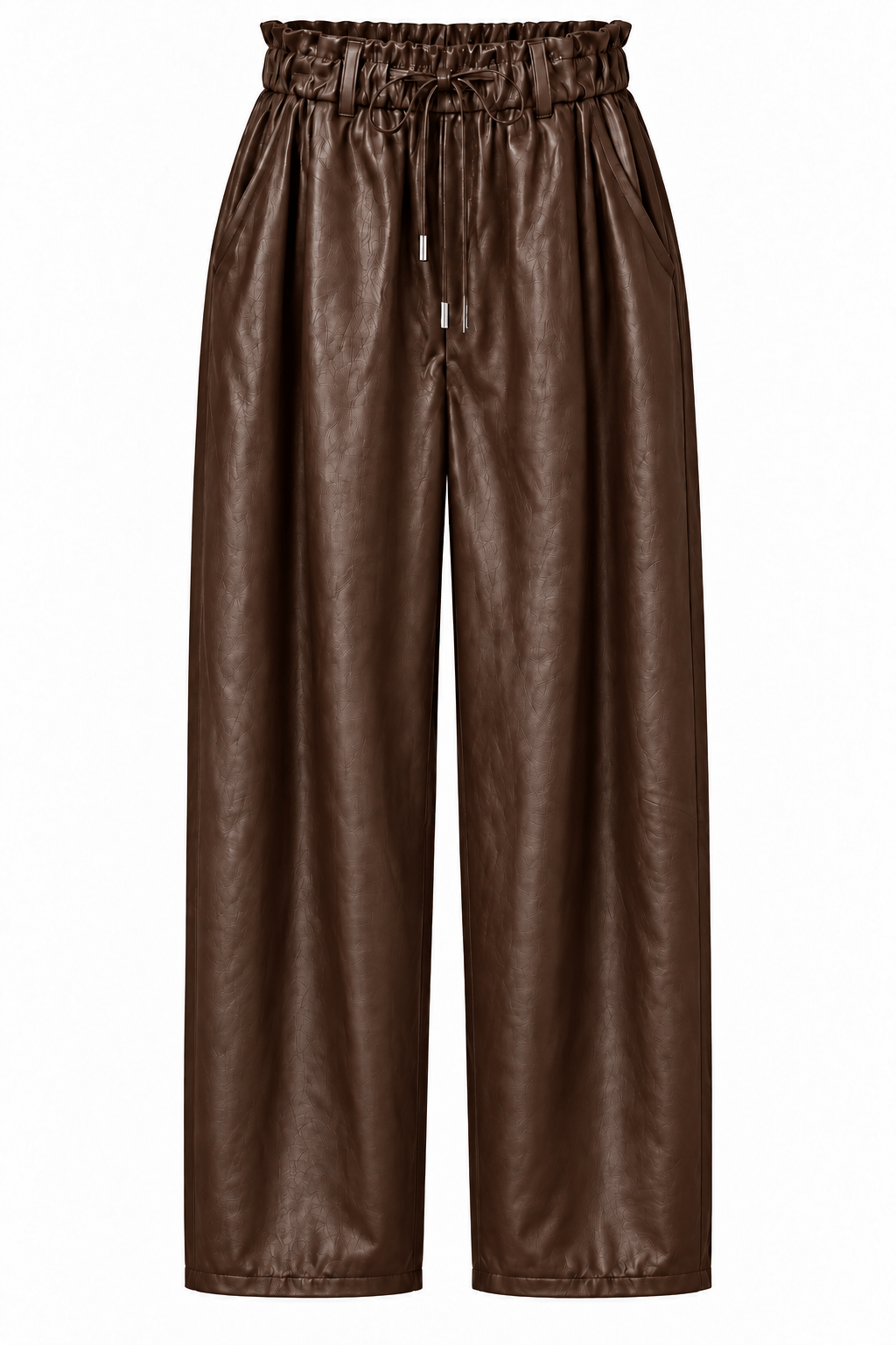 Clarice Deri Barrel Pantolon - Kahve