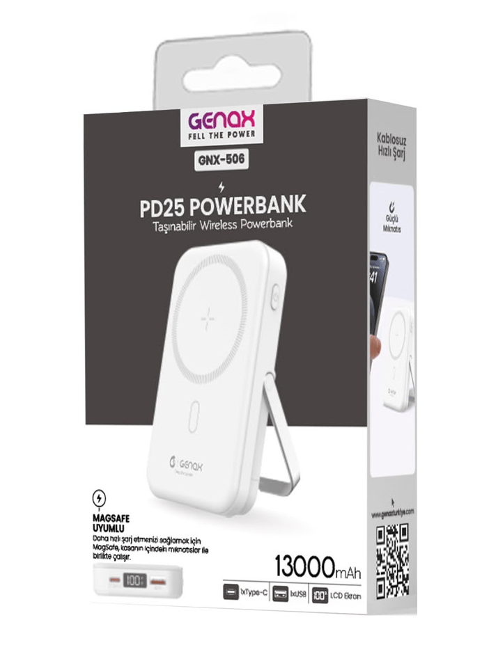 MagSafe Powerbank 13000mAh PD25 Taşınabilir Kablosuz Powerbank