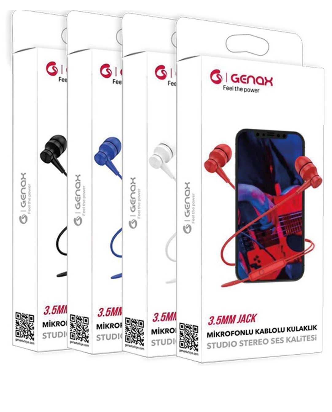 Toptan Aux 3.5mm Jack Microfonlu Kablolu Kulaklık