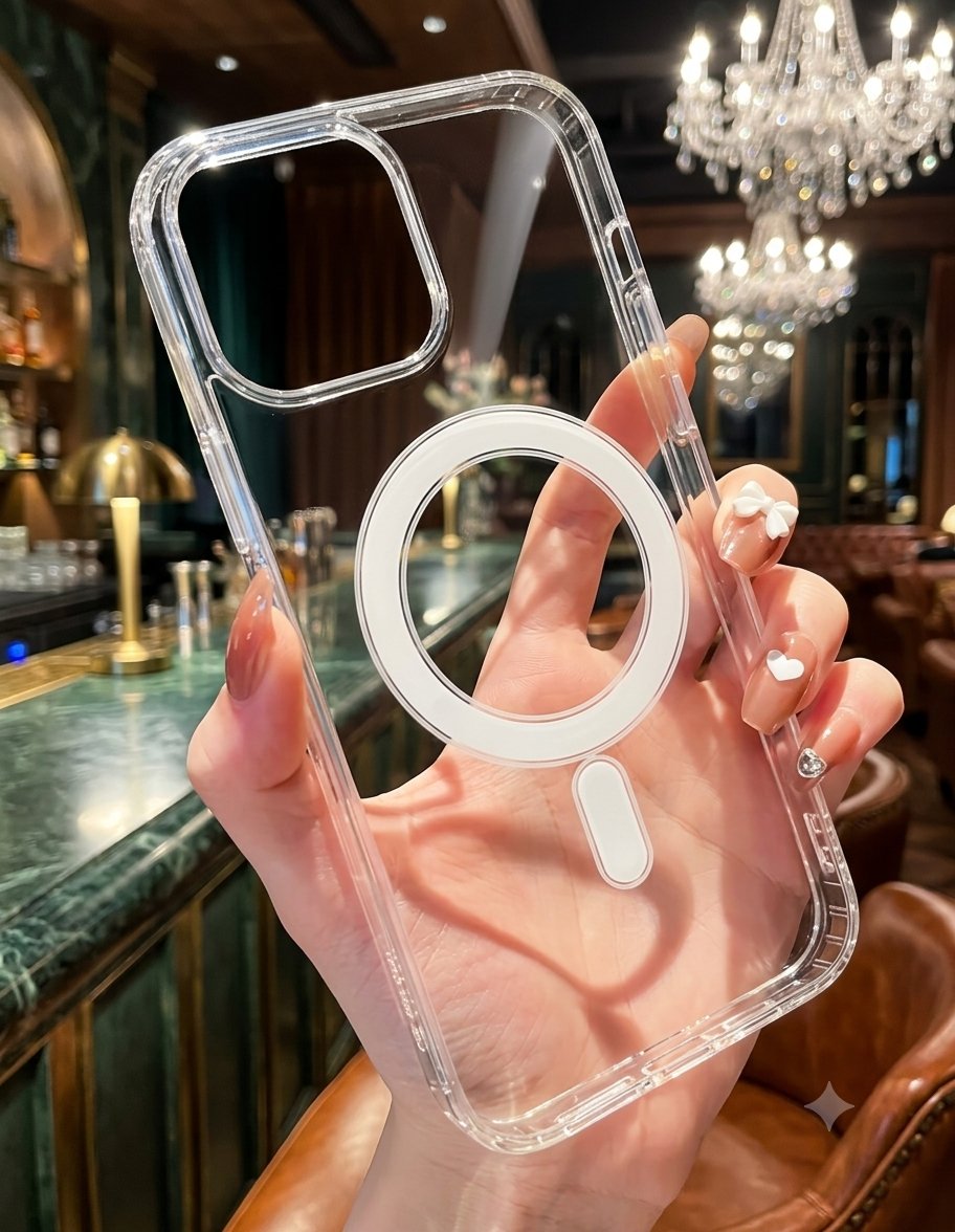 Toptan İphone 11 MagSafe Uyumlu Animasyonlu Şeffaf Mika Kılıf Kutulu