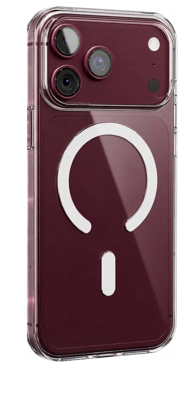 Toptan İphone 18 Pro Max Şeffaf MagSafe Uyumlu Kılıf (Kutulu)