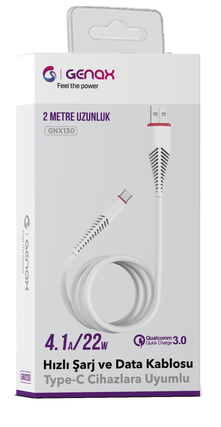 Toptan Type-C 2metre 4.1a 22w Hızlı USB Şarj Kablosu