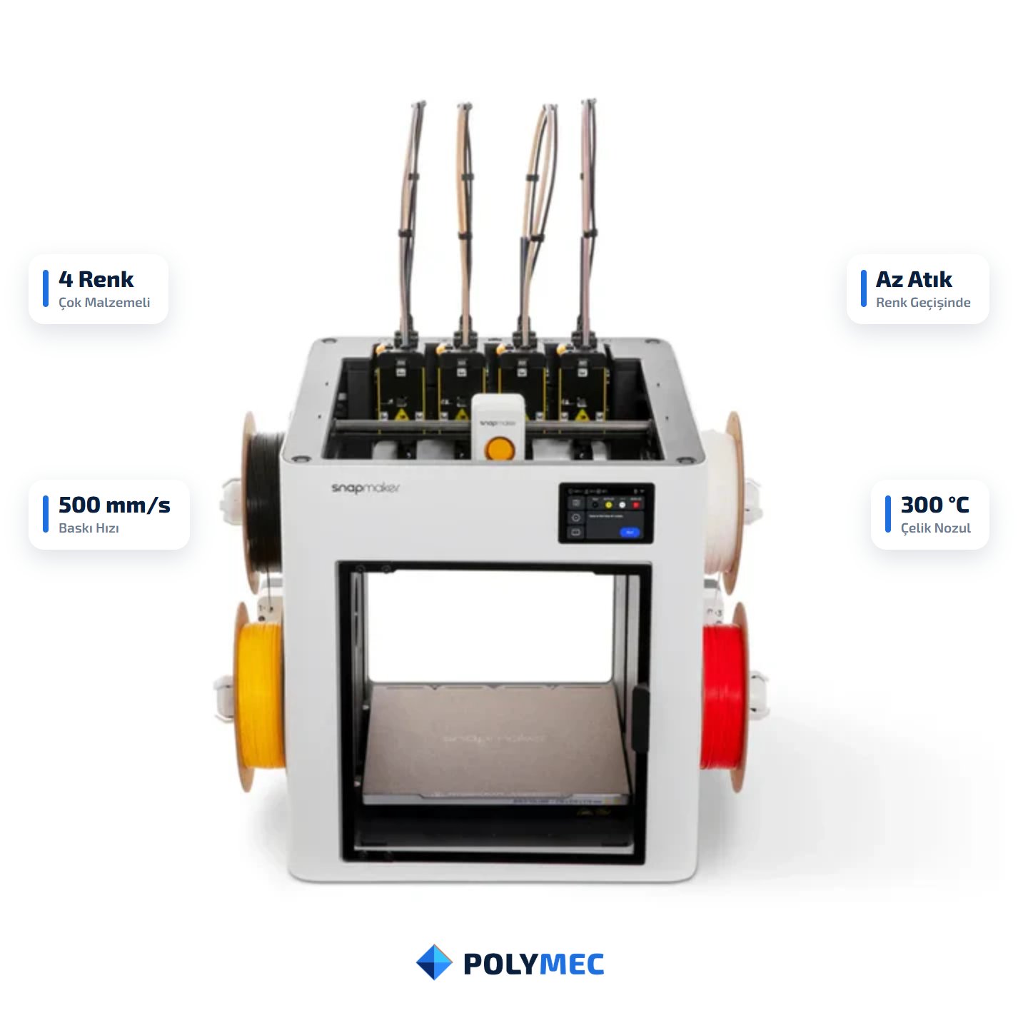 Snapmaker U1 Çok Renkli 3D Yazıcı