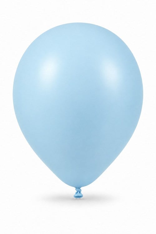 Makaron Mavi Dekorasyon Balonu 12 İnç - 100 Adet