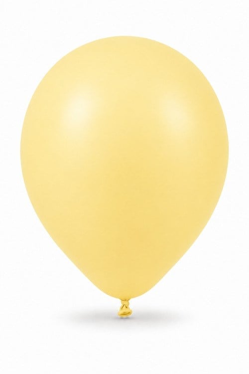 Makaron Sarı Dekorasyon Balonu 12 İnç - 100 Adet