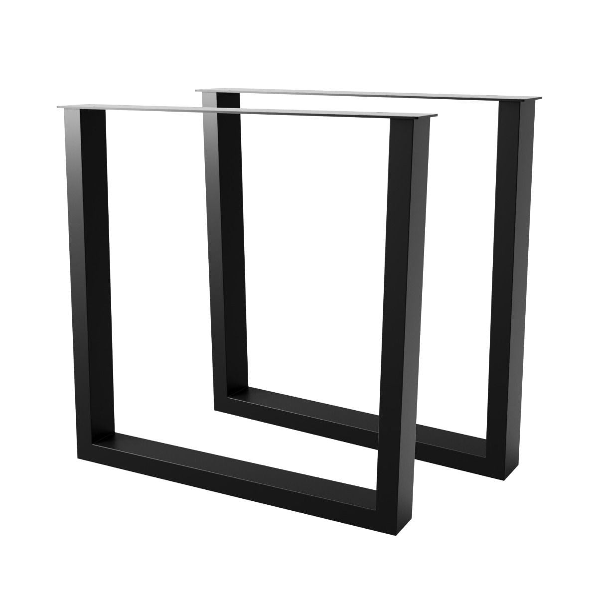 Demirlab Eta Modern Dikdörtgen (U) Metal Masa Ayağı (72x70 cm) - Çift (2 Adet)