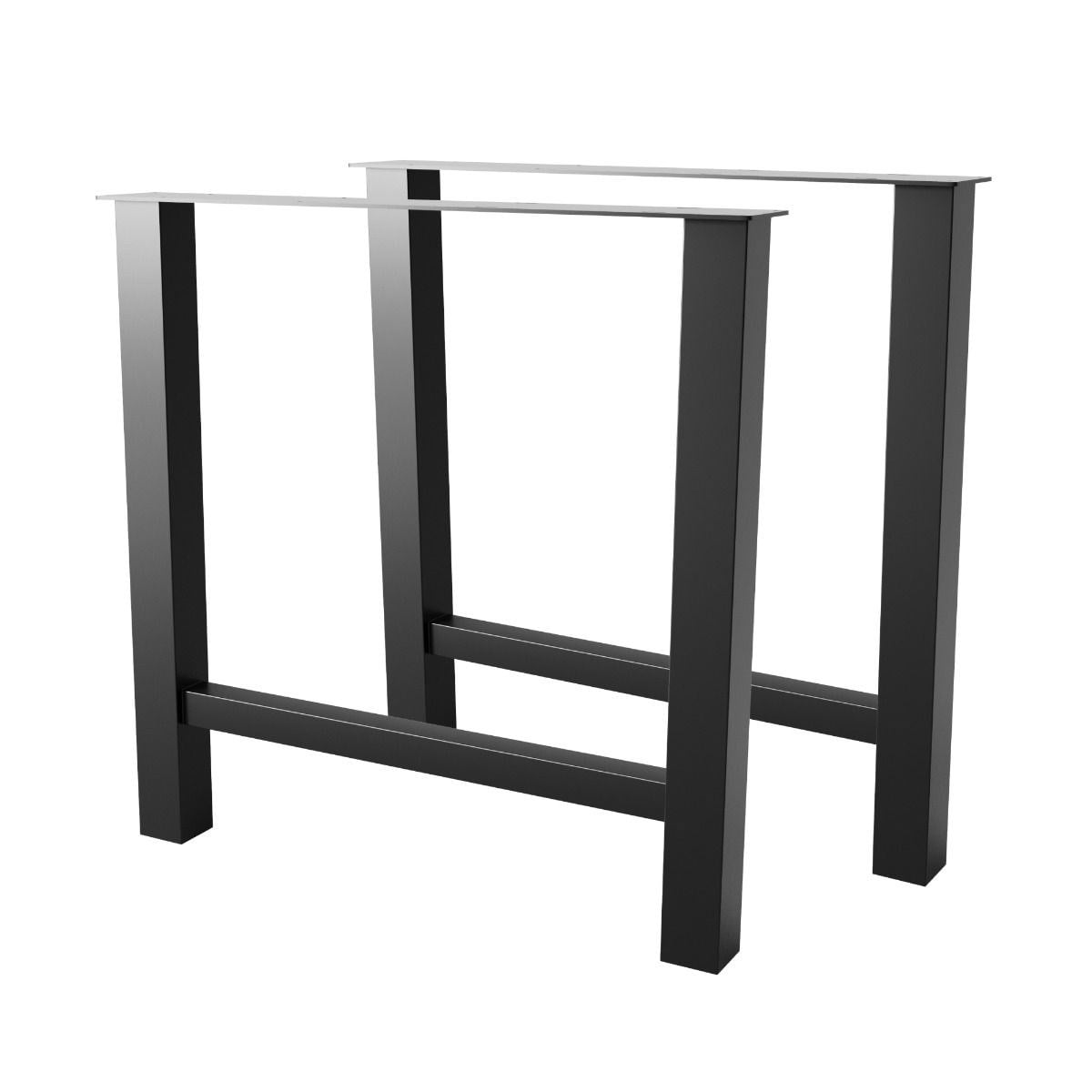 Demirlab Etamin Lite Metal Masa Ayağı Takımı (2 Adet) | 72 cm | 60x60 mm Profil | Siyah