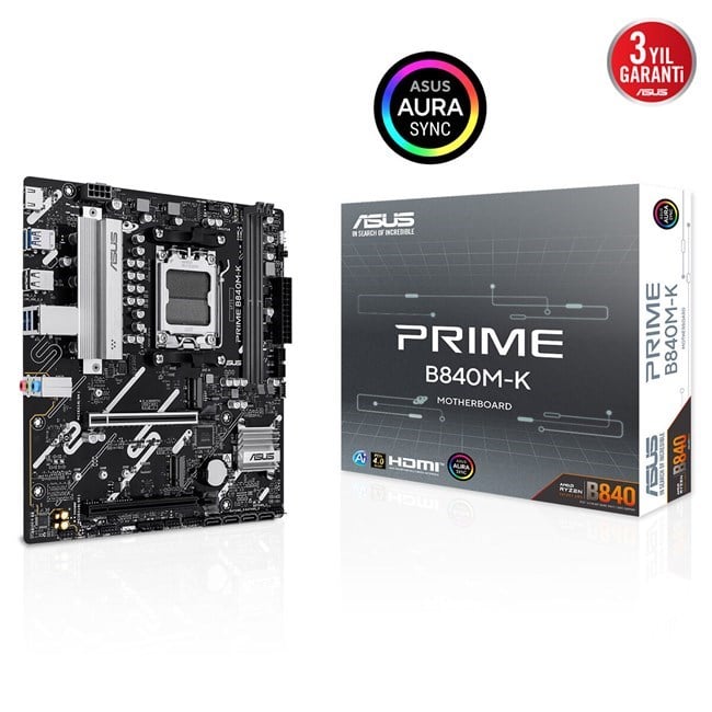 Asus Prime B840M-K AM5 Ryzen D5 Type-C