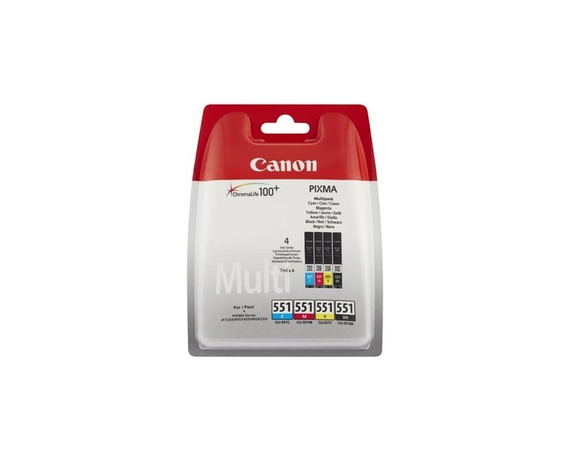 Canon Cli-551 BK/C/M/Y Dörtlü Paket