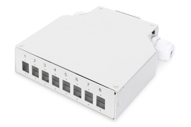 Digitus 8 Port Din Rail Sonlandırma Kutusu (LC)