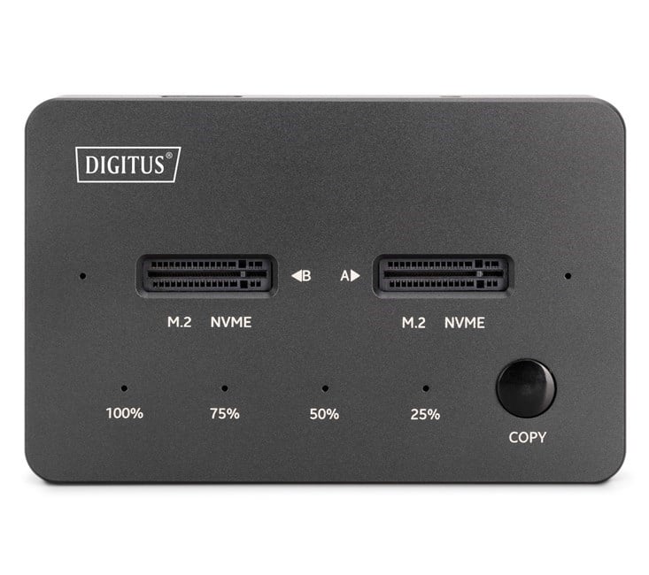 Digitus Çift Yuvalı M.2 NVME SSD Docking Station