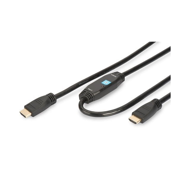 Digitus HDMI Kablo Altın Uçlu Siyah (15m) FHD