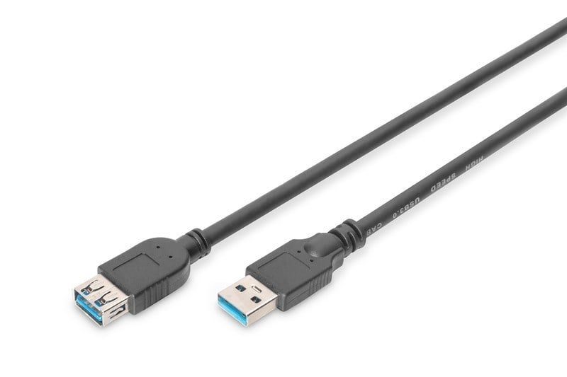 Digitus USB Uzatma Kablosu Siyah USB 3.0 (1.8m)