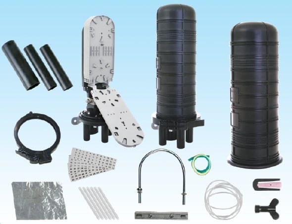 HCS Fiber Optik Yer Altı Ek Kutusu 6 Kasetli