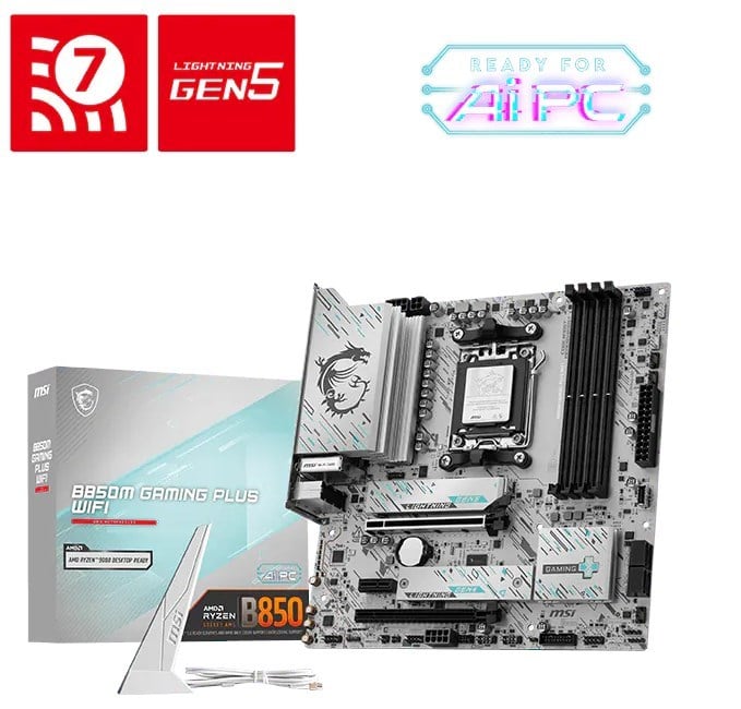MSI B850M Gaming Plus Wifi AM5 Ryzen D5 Dp Type-C