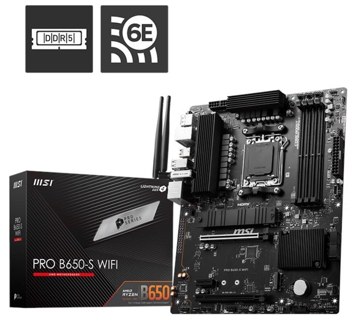 MSI Pro B650-S Wifi D5 AM5 Hdmi Dp