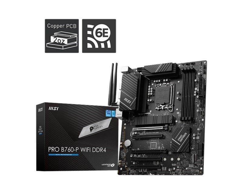 MSI Pro B760-P Wifi D4 1700P Hdmi Dp