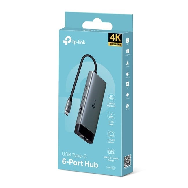 TP-Link UH6120C Type-C 6 Port Hub