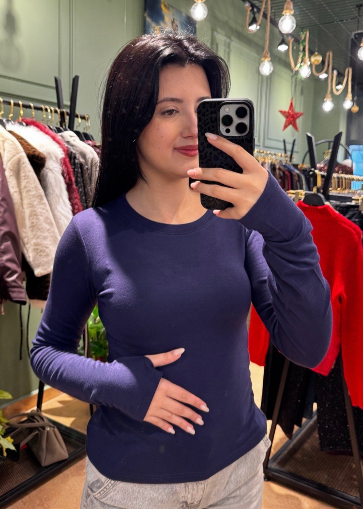PARMAK GEÇİRMELİ BODY