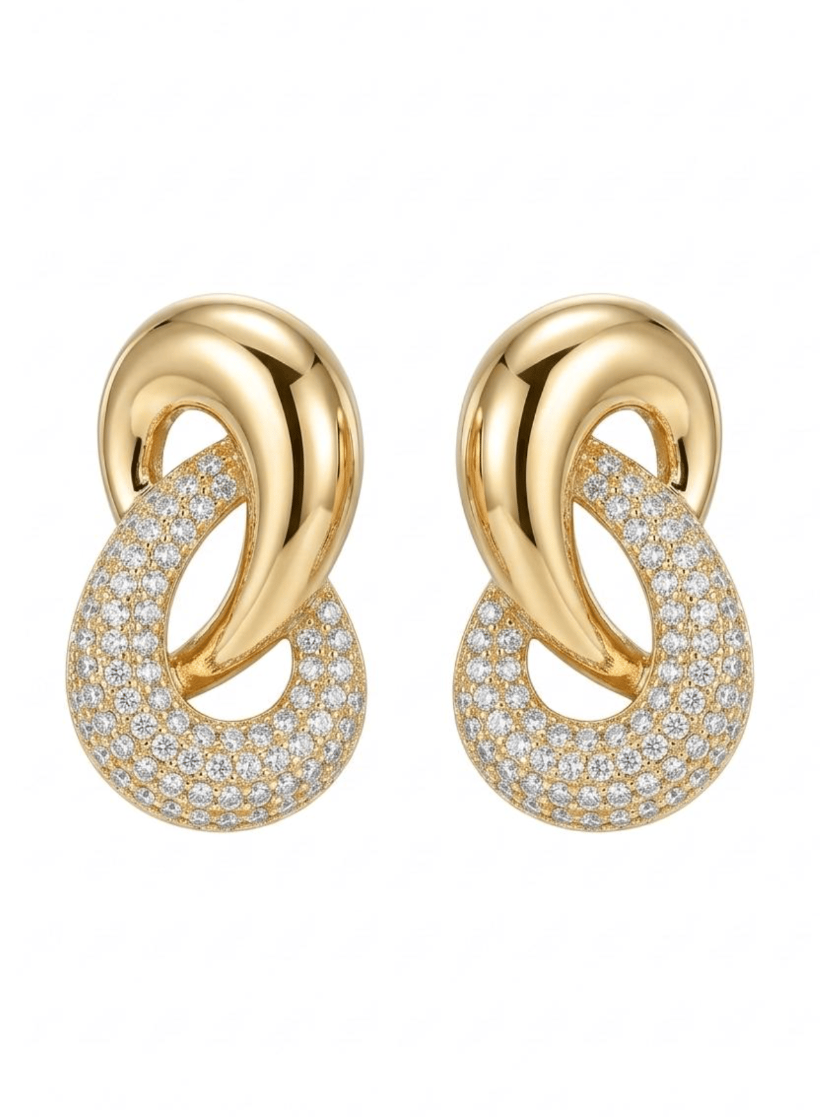 Özel Günlerin Vazgeçilmezi: Taşlı Gold Küpe Modeli