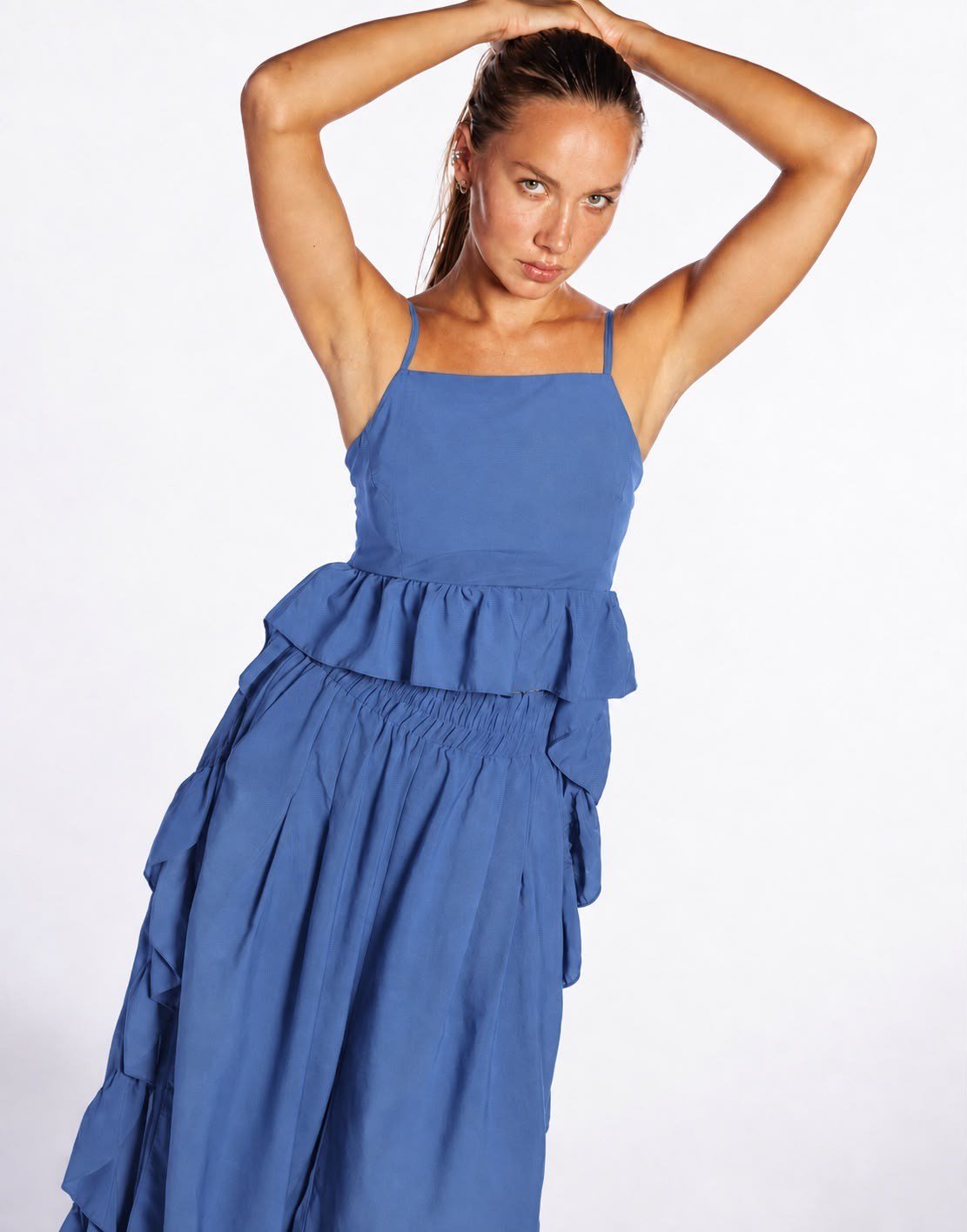 İndigo Virginia Crop Elbise